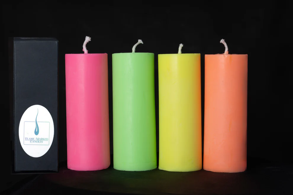 Neon Soy Wax Candle Set – LOW TEMP (4-Pack)